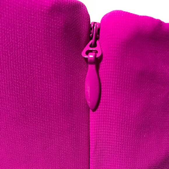 bebe Fuchsia Pink Deep V Neck Mini Dress, Size 00 - Picture 8 of 9